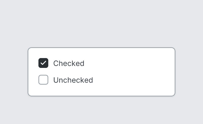 Checkbox example