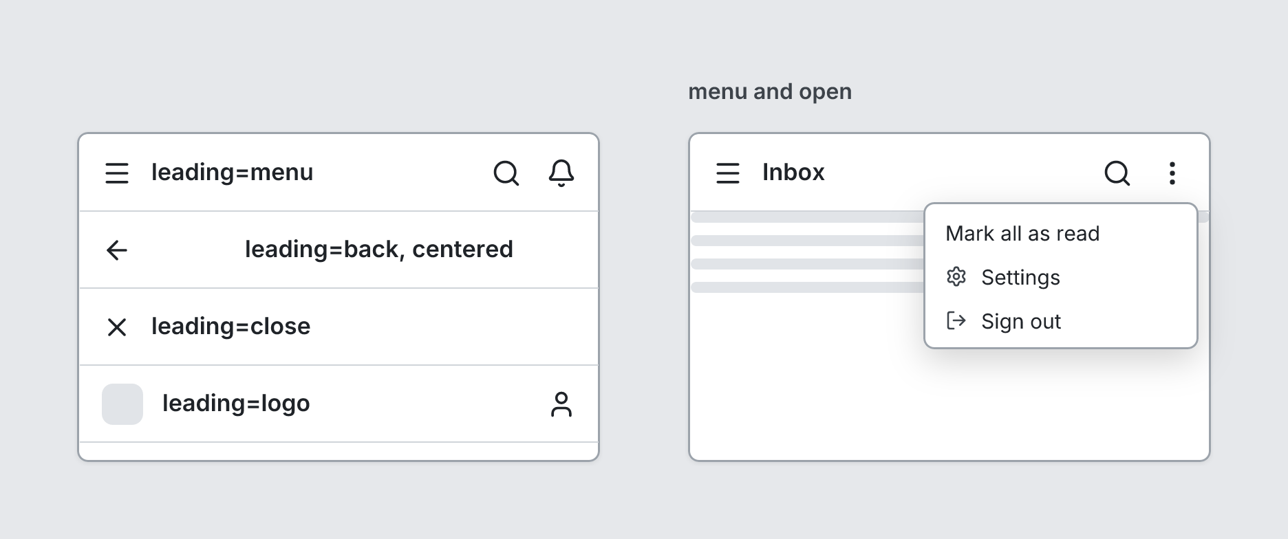 NavBar example