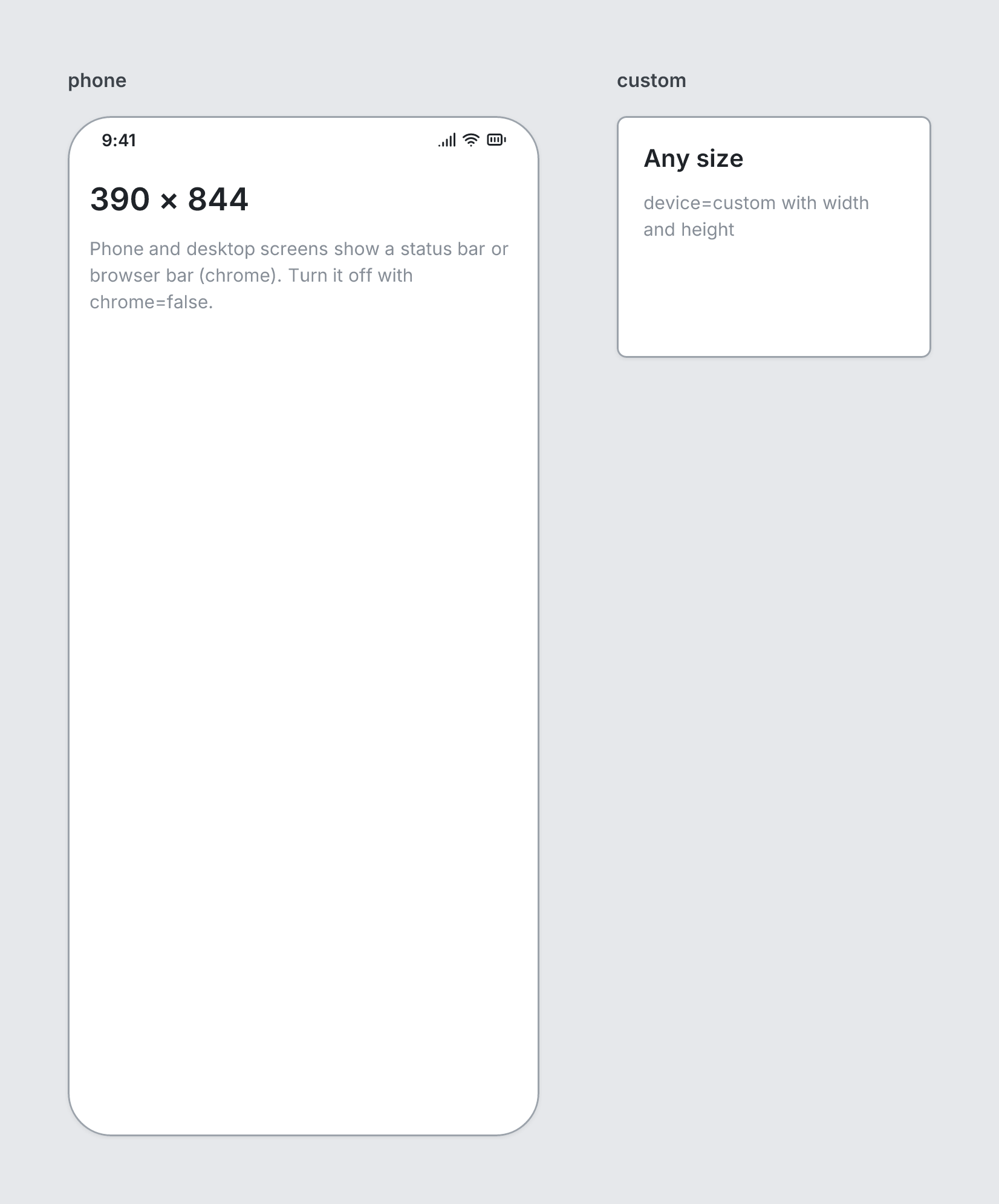 Screen example