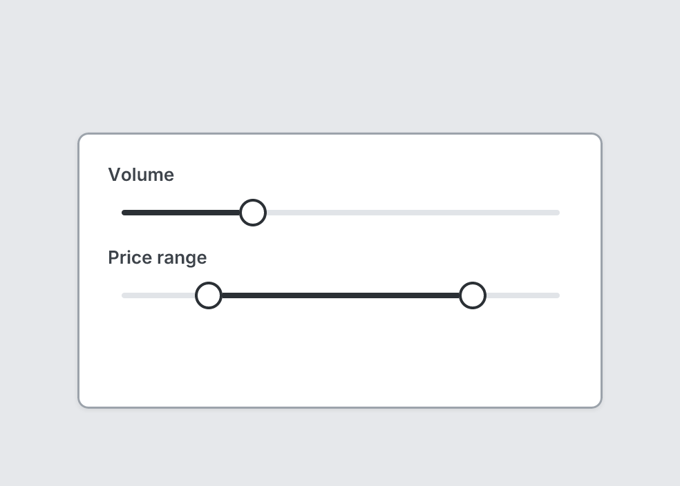 Slider example