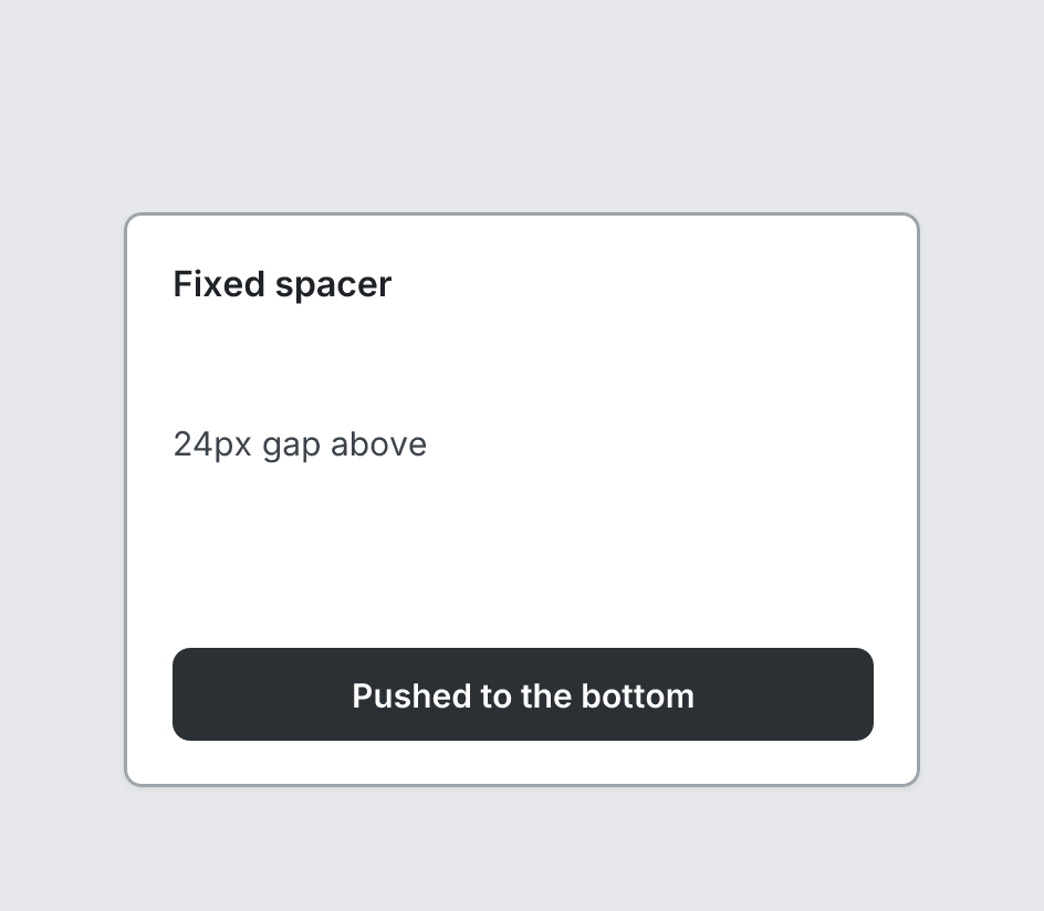 Spacer example