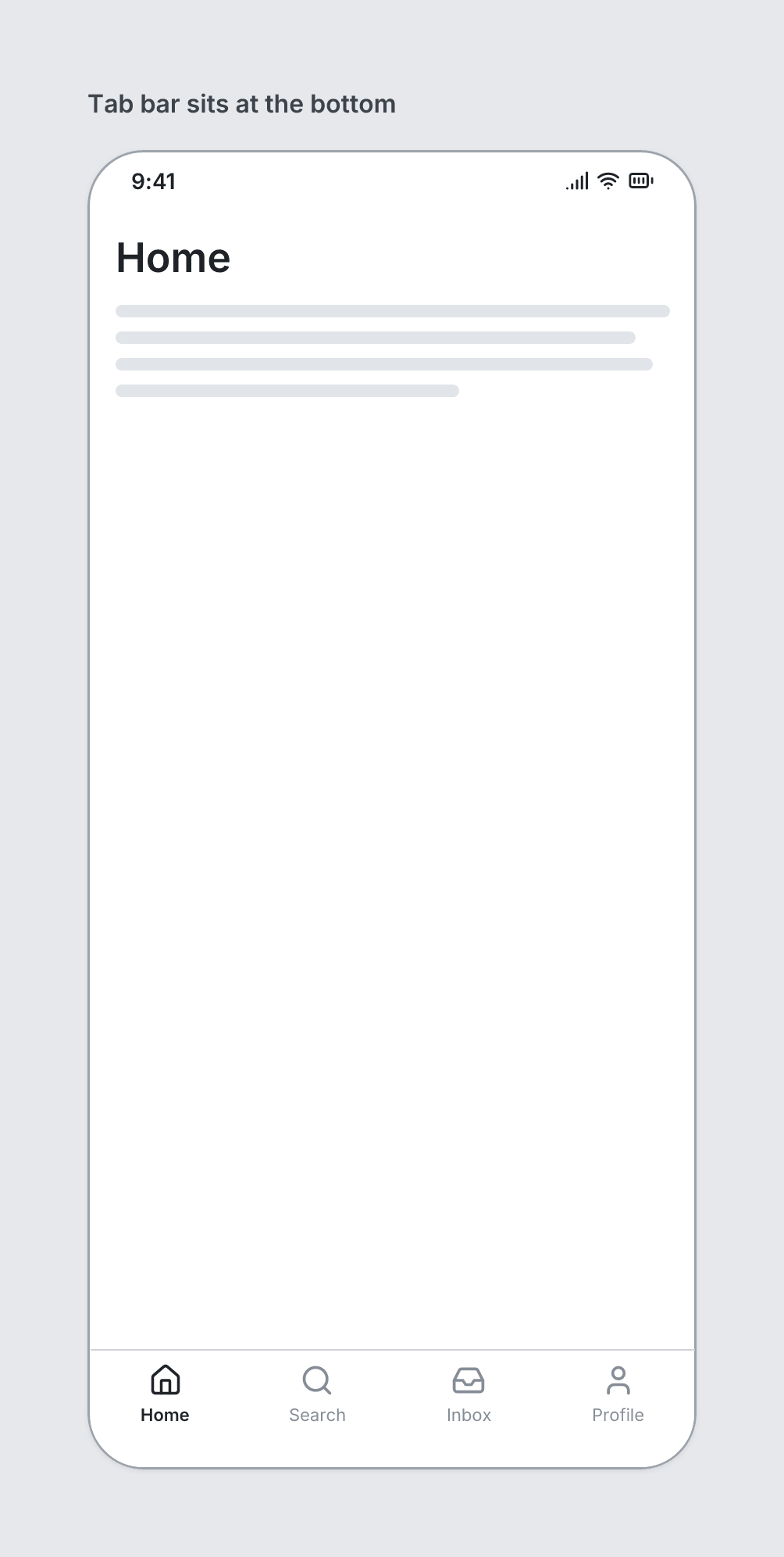 TabBar example