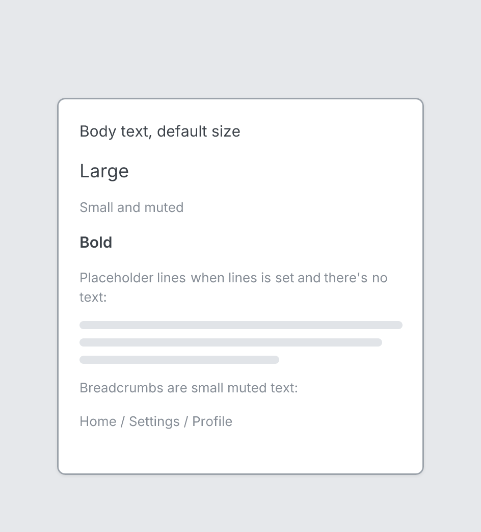 Text example
