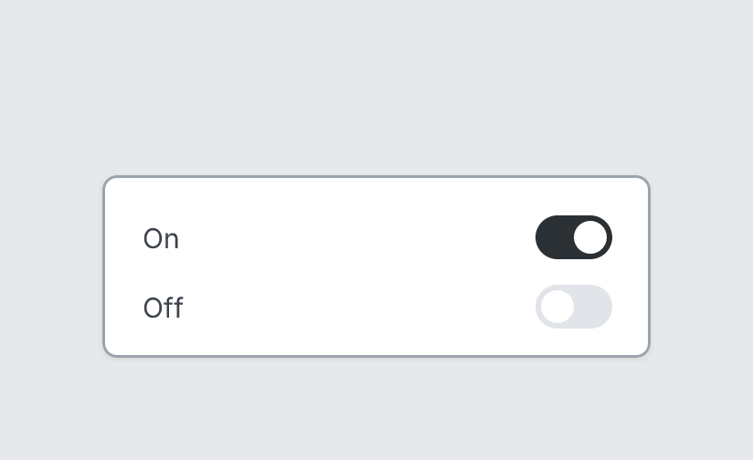 Toggle example